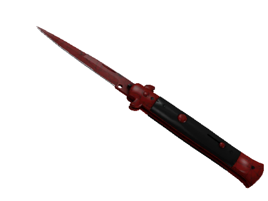 ★ StatTrak™ Stiletto Knife | Crimson Web (Minimal Wear) - Image 1