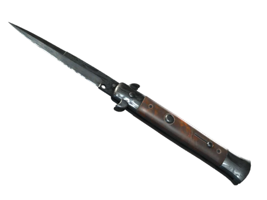 ★ StatTrak™ Stiletto Knife | Damascus Steel (Battle-Scarred) - Image 1