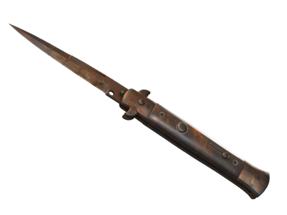 ★ StatTrak™ Stiletto Knife | Rust Coat (Battle-Scarred) - Image 1