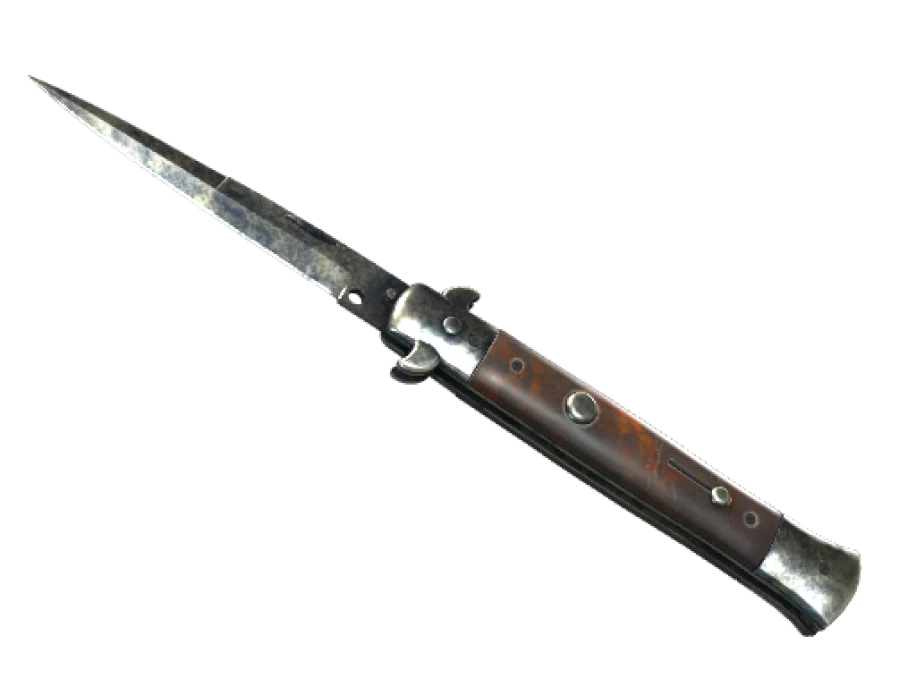 ★ Stiletto Knife | Stained (Battle-Scarred) - Image 1