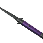 ★ Stiletto Knife | Ultraviolet (Well-Worn)