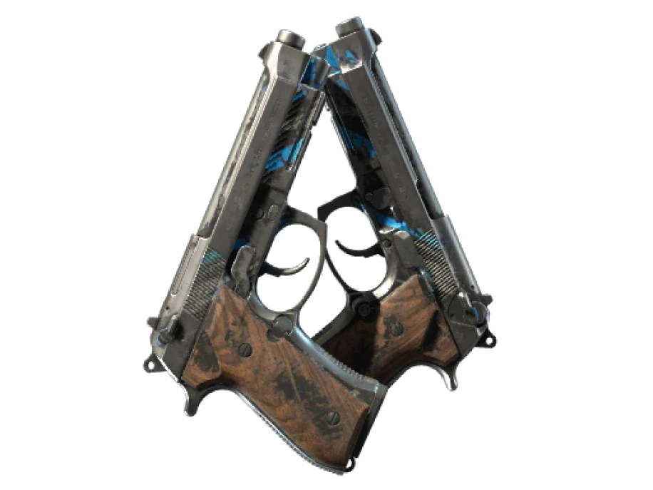 Souvenir Dual Berettas | Shred (Battle-Scarred) - Image 1