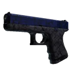 StatTrak™ Glock-18 | Blue Fissure (Well-Worn)