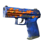 StatTrak™ P2000 | Fire Elemental (Battle-Scarred)