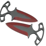 ★ Shadow Daggers | Crimson Web (Well-Worn)