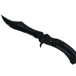 ★ StatTrak™ Butterfly Knife | Night (Well-Worn)