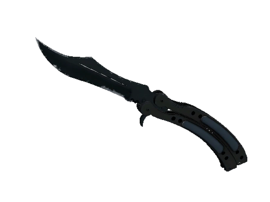 ★ StatTrak™ Butterfly Knife | Night (Well-Worn) - Image 1