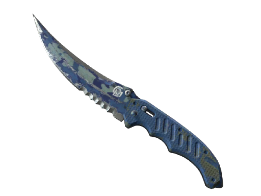 ★ StatTrak™ Flip Knife | Bright Water (Battle-Scarred) - Image 1