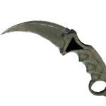 ★ StatTrak™ Karambit | Safari Mesh (Well-Worn)