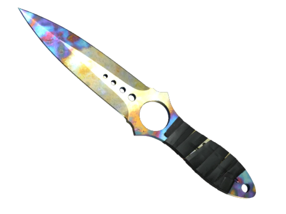 ★ StatTrak™ Skeleton Knife | Case Hardened (Well-Worn) - Image 1
