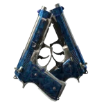 Dual Berettas | Cobalt Quartz (Well-Worn)