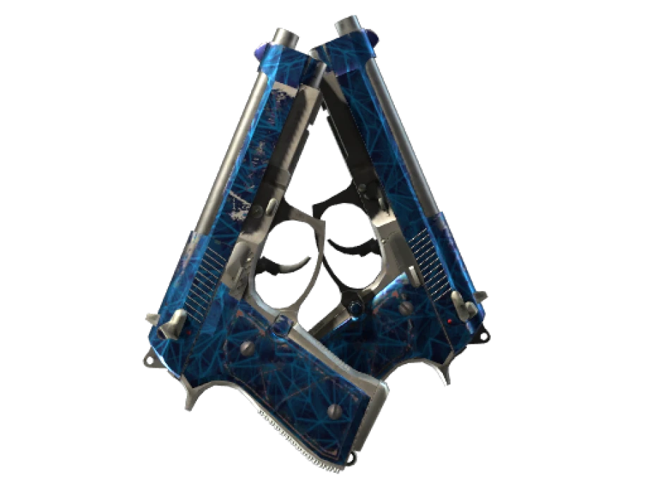 Dual Berettas | Cobalt Quartz (Well-Worn) - Image 1