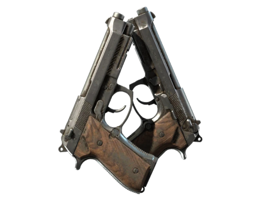Dual Berettas | Oil Change (Battle-Scarred) - Image 1