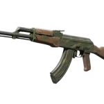 Souvenir AK-47 | Jungle Spray (Battle-Scarred)