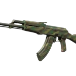 Souvenir AK-47 | Jungle Spray (Well-Worn)