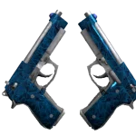 Souvenir Dual Berettas | Cobalt Quartz (Factory New)