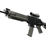 Souvenir SG 553 | Damascus Steel (Battle-Scarred)