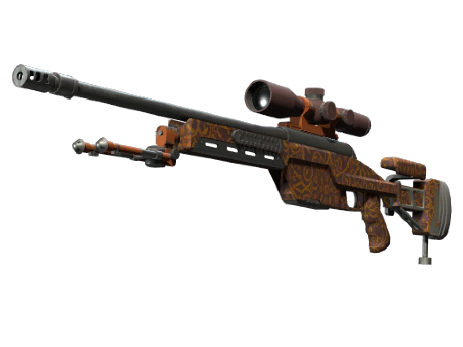 Souvenir SSG 08 | Orange Filigree (Minimal Wear) - Image 1