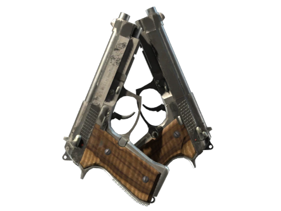 StatTrak™ Dual Berettas | Black Limba (Battle-Scarred) - Image 1