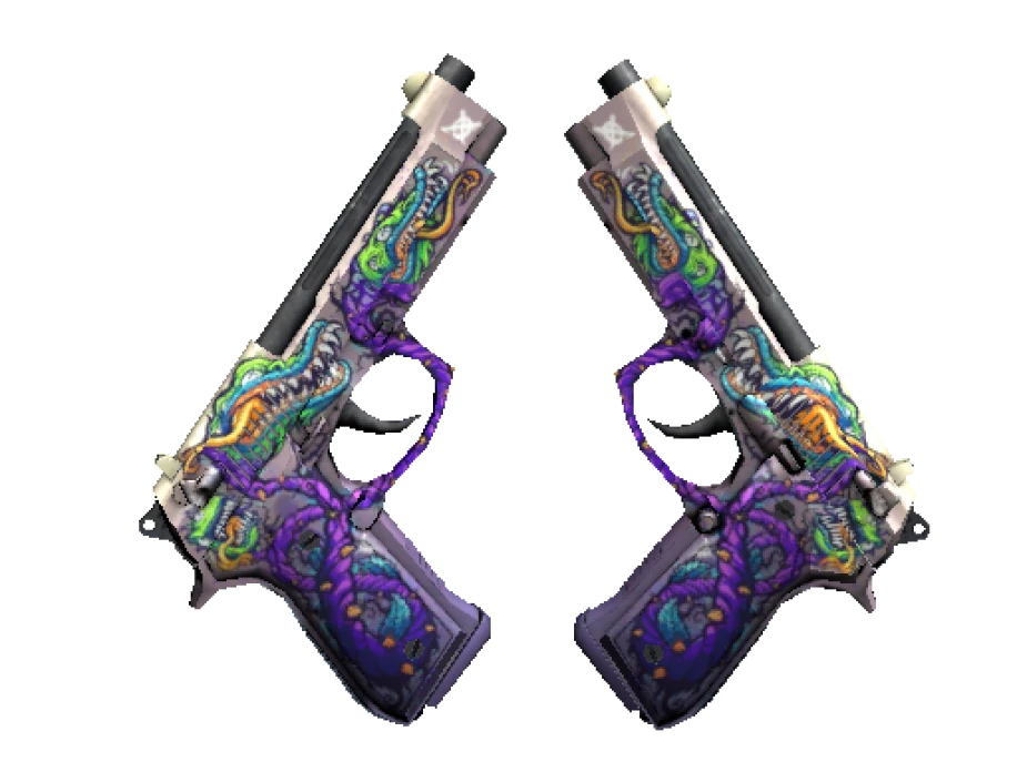StatTrak™ Dual Berettas | Flora Carnivora (Factory New) - Image 1