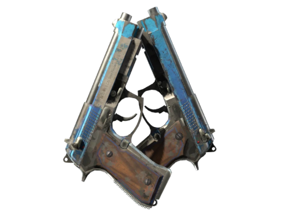 StatTrak™ Dual Berettas | Urban Shock (Battle-Scarred) - Image 1