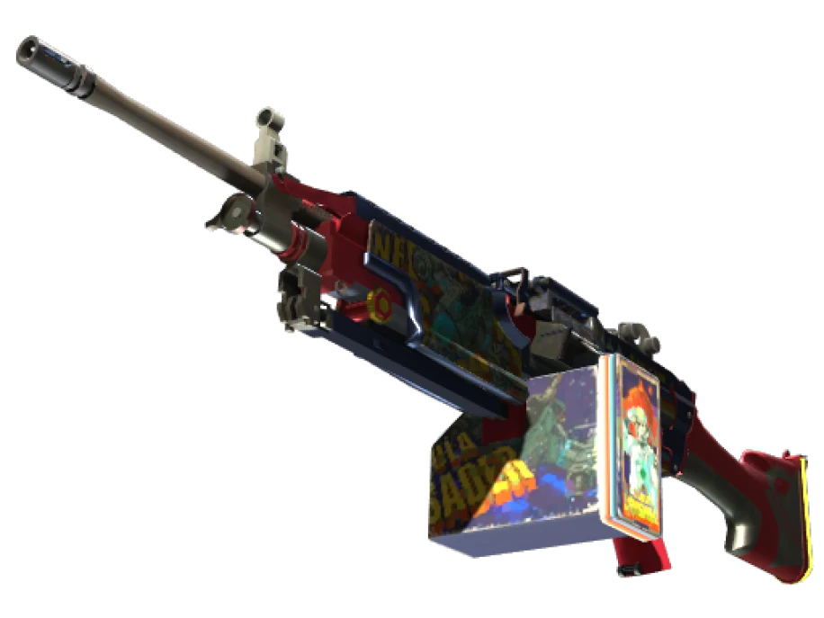StatTrak™ M249 | Nebula Crusader (Minimal Wear) - Image 1