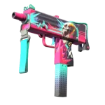 StatTrak™ MAC-10 | Neon Rider (Well-Worn)