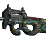 StatTrak™ P90 | Emerald Dragon (Well-Worn)