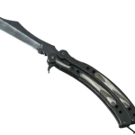 ★ Butterfly Knife | Black Laminate (Factory New)