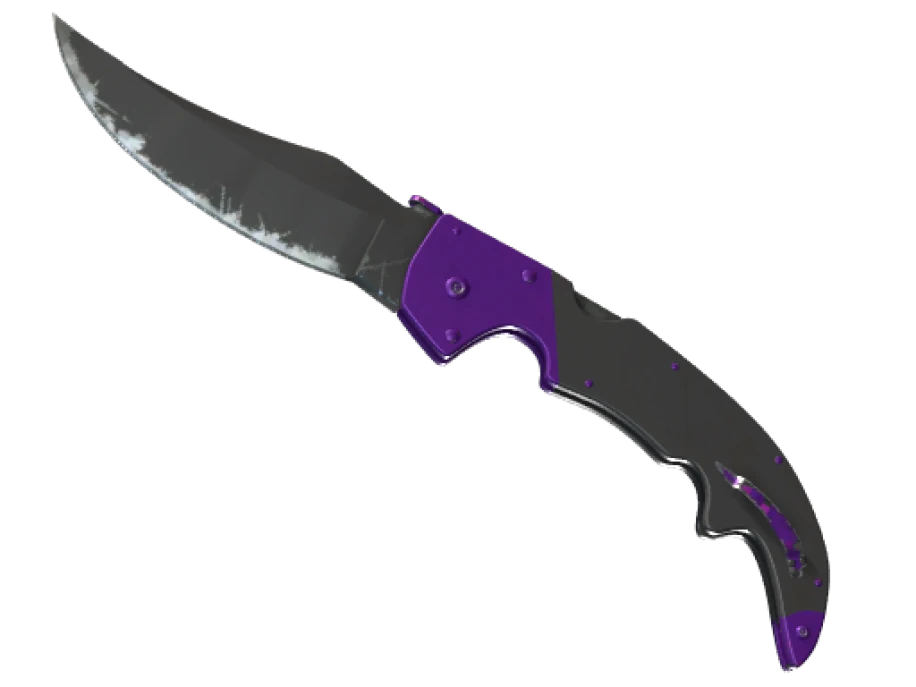 ★ Falchion Knife | Ultraviolet (Well-Worn) - Image 1