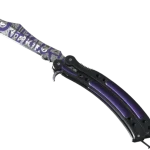 ★ StatTrak™ Butterfly Knife | Freehand (Well-Worn)