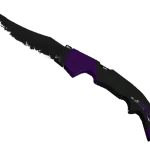 ★ StatTrak™ Falchion Knife | Ultraviolet (Well-Worn)