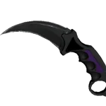 ★ StatTrak™ Karambit | Ultraviolet (Well-Worn)