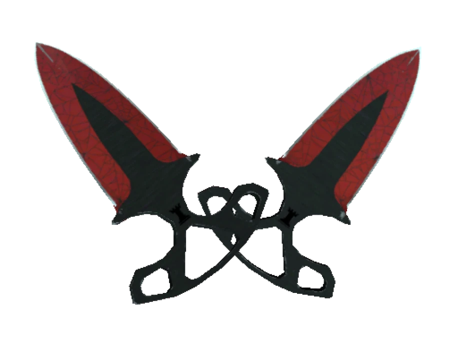 ★ StatTrak™ Shadow Daggers | Crimson Web (Well-Worn) - Image 1