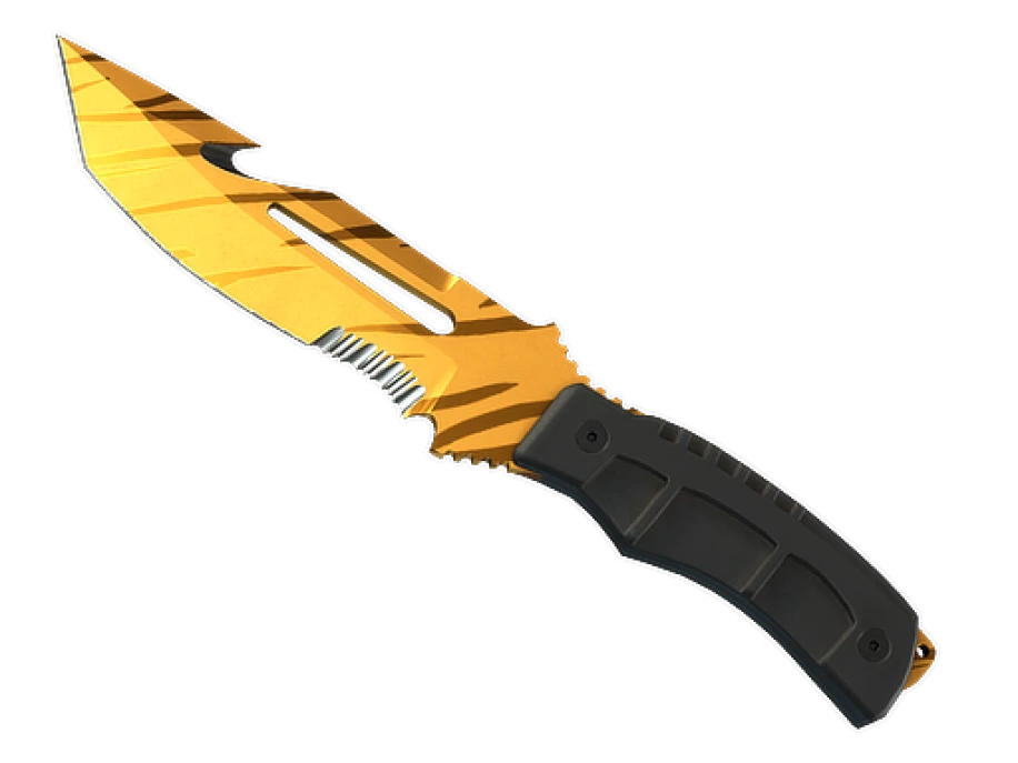 ★ StatTrak™ Survival Knife | Tiger Tooth (Minimal Wear) - Image 1