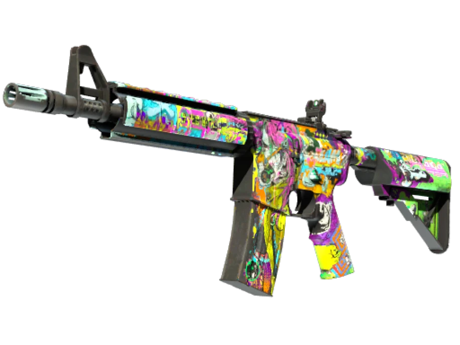 M4A4 | In Living Color (Well-Worn) - Image 1