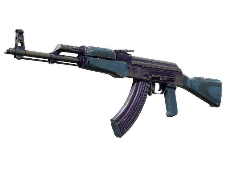 Souvenir AK-47 | Midnight Laminate (Battle-Scarred) - Image 1