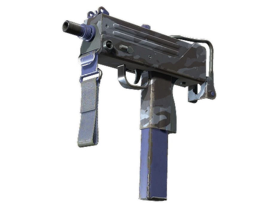Souvenir MAC-10 | Storm Camo (Well-Worn) - Image 1