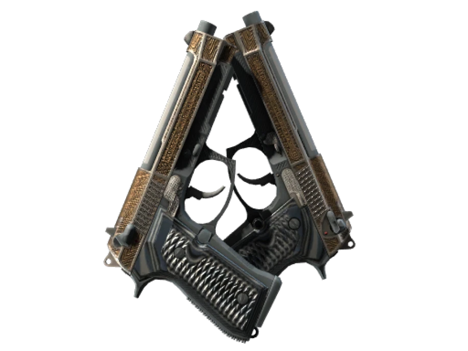 StatTrak™ Dual Berettas | Tread (Minimal Wear) - Image 1