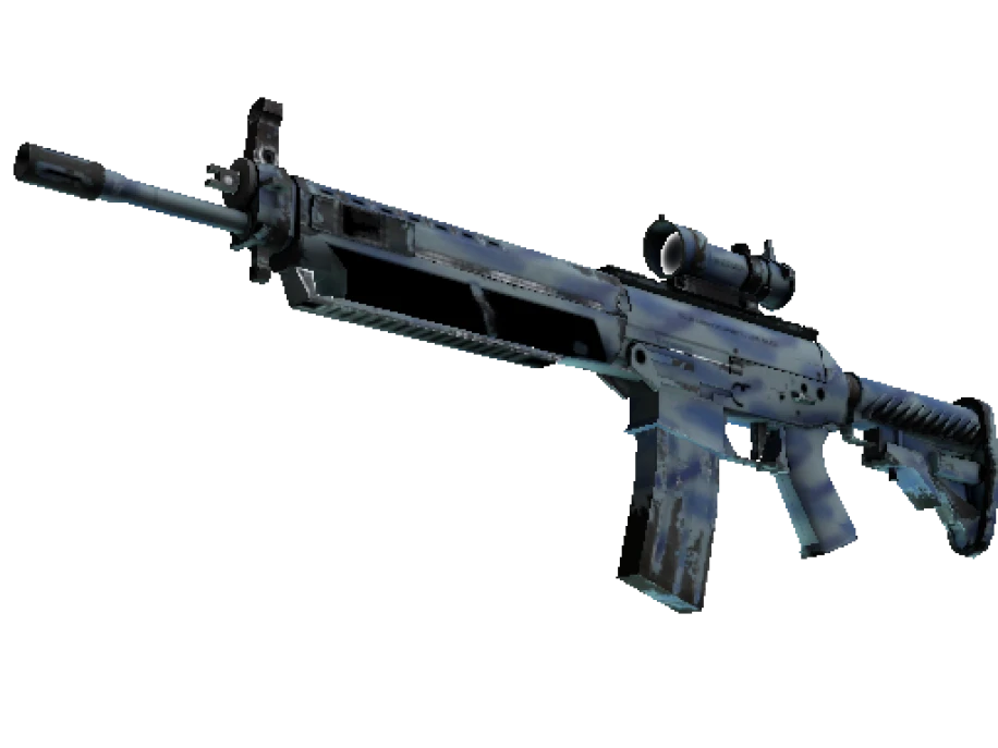StatTrak™ SG 553 | Wave Spray (Well-Worn) - Image 1