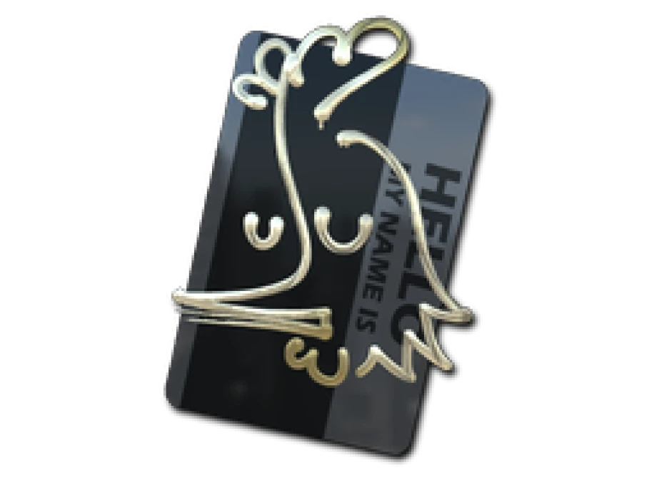 Sticker | Hello AK-47 (Gold) - Image 1