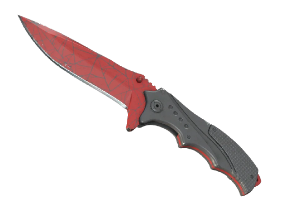 ★ Nomad Knife | Crimson Web (Well-Worn) - Image 1